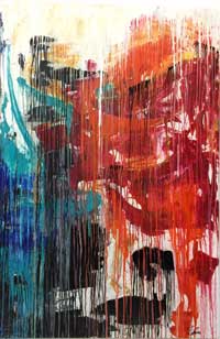 Title of the painting: Dripping- Click to see in full screen